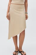 MANGO TEEN Asymmetric Midi Skirt