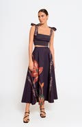 DIARRABLU Zya Skirt Razu in Printed Cotton Poplin