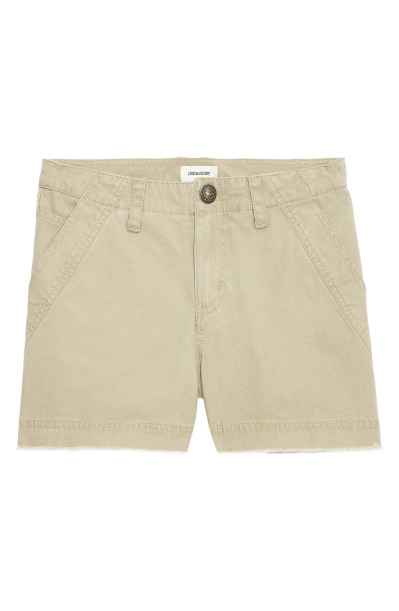 Zadig & Voltaire Sparky Cotton Shorts, Alternate, color,
