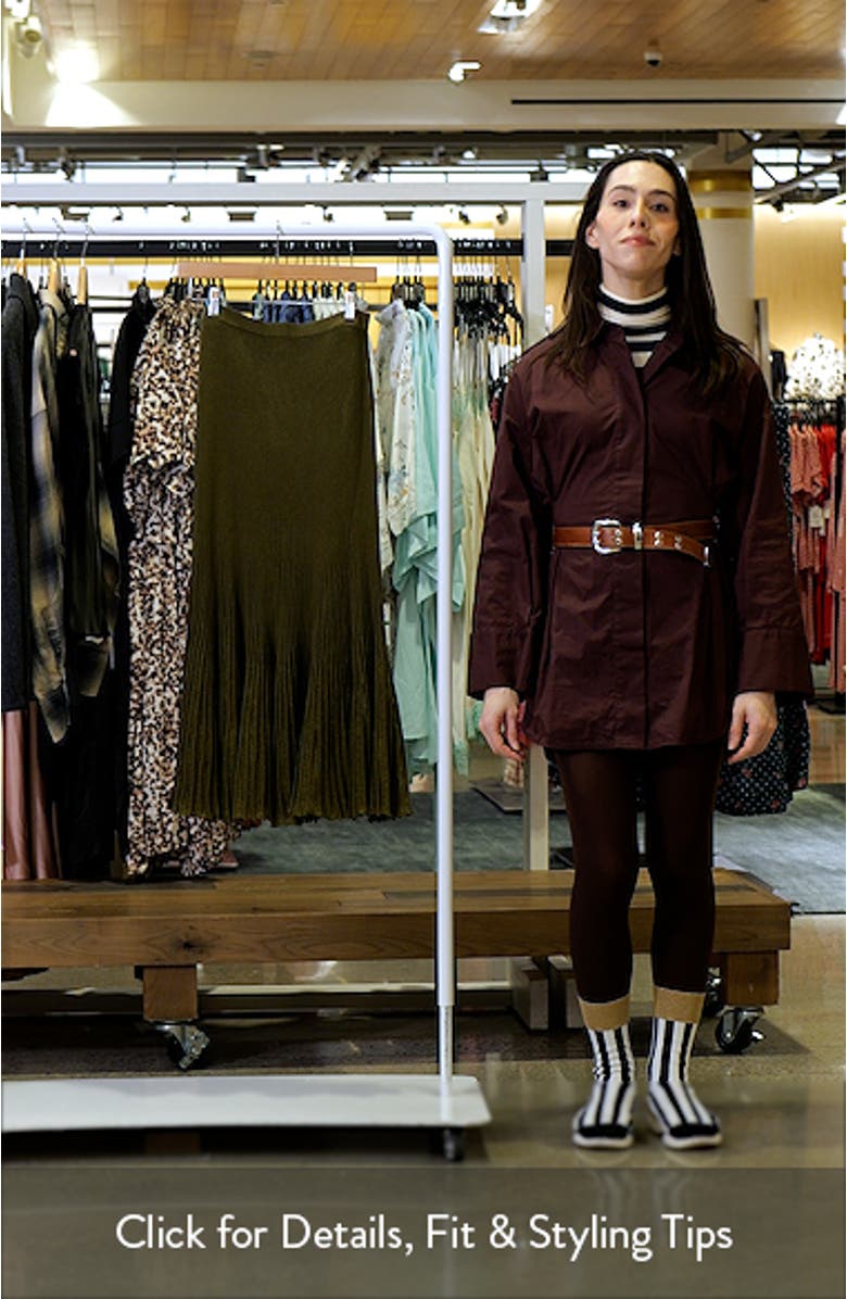 Vera Metallic Pleated Midi Skirt, sales video thumbnail