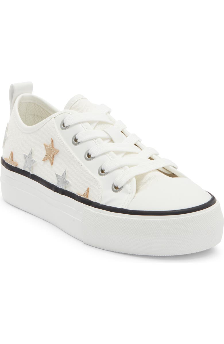 Nina Kids' Follie Star Sneaker, Main, color, White