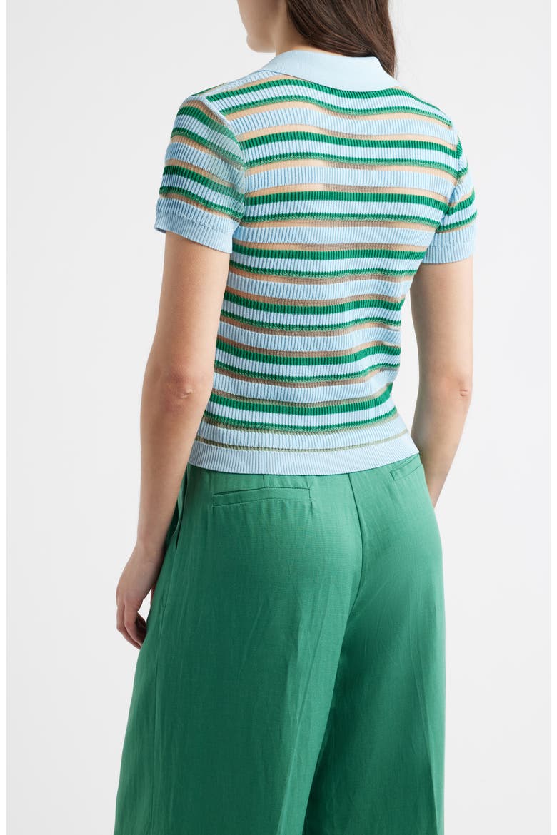 Levanzo Stripe Knit Polo, Alternate, color, MULTICOLOR LIGHT BLUE