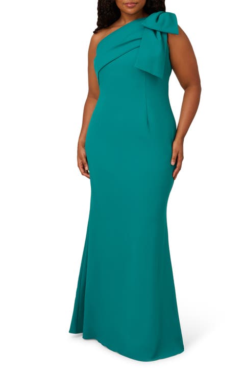 Adrianna Papell☆Vネック上品グリーンミディドレス Adrianna Papell Women's V-Neck Crinkle Mesh Midi Dress - Macy's