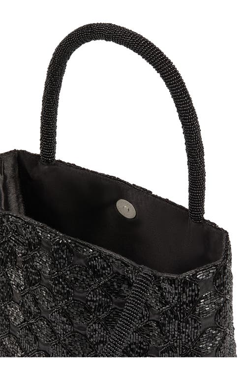 Lk Bennett Valerie Bungle Bead Top Handle Bag In Black