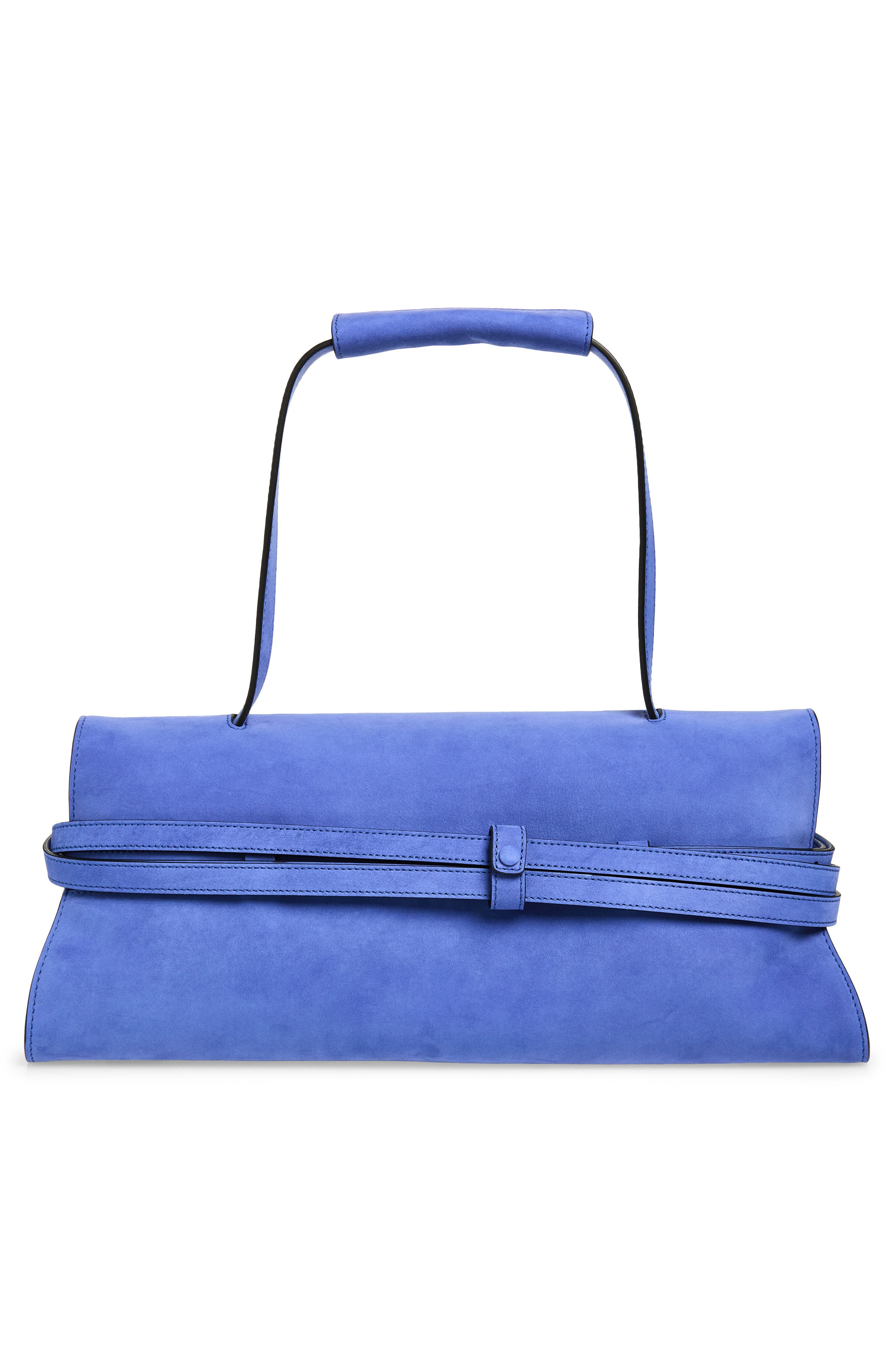 Moschino Tie Me East/West Shoulder Bag, Alternate, color, Klein 713 Oj0