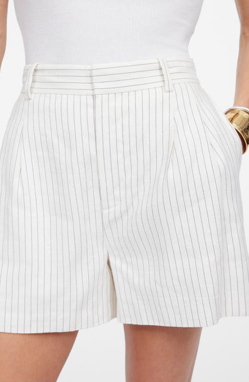 MADEWELL MADEWELL EASY PLEATED LINEN & COTTON BLEND SHORTS 