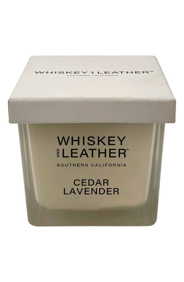 SAND AND FOG Cedar & Lavender 16 oz. Candle, Main, color, Amber