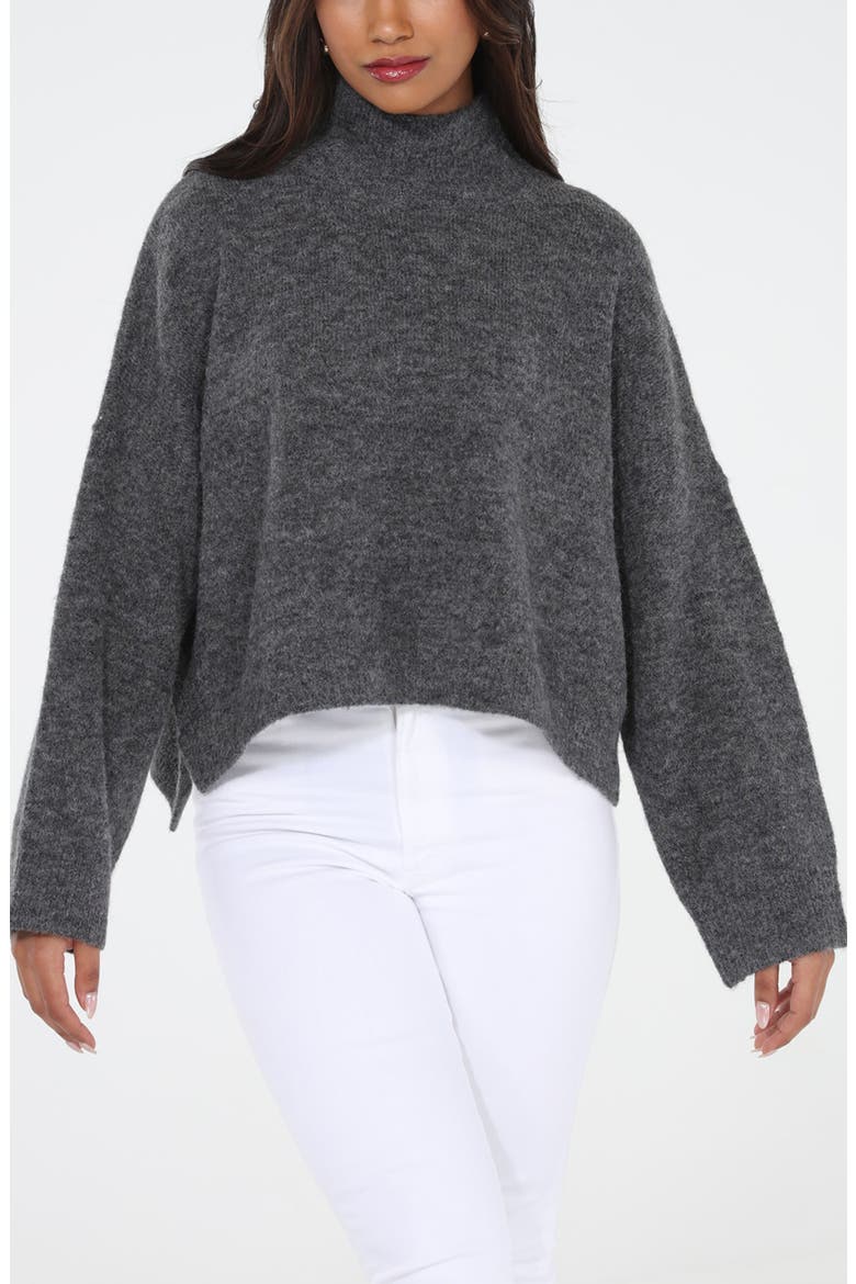 Turtleneck Sweater, Main, color, GREY