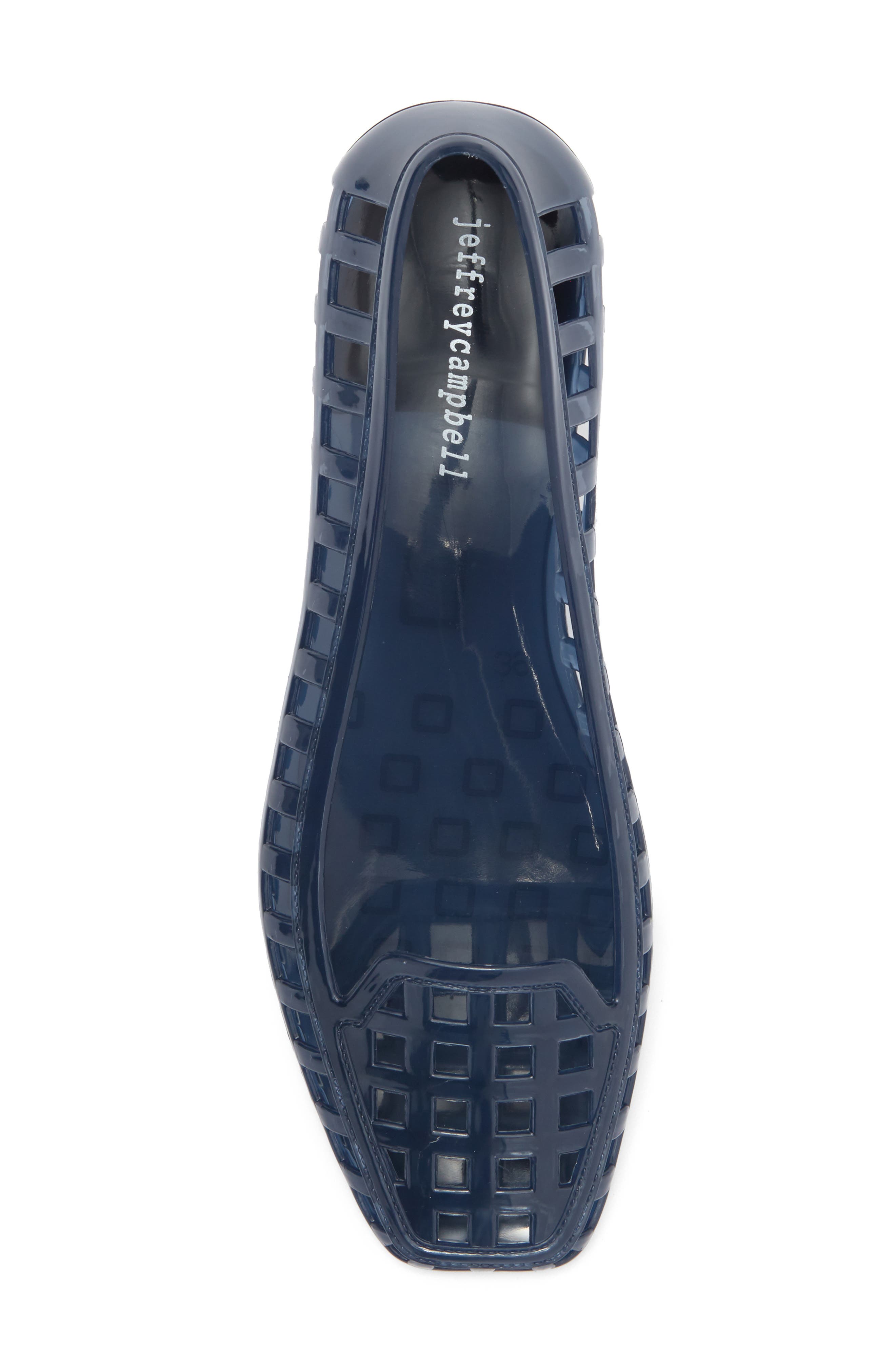 Jeffrey Campbell Sunnie Jelly Loafer Flat, Alternate, color, Blue