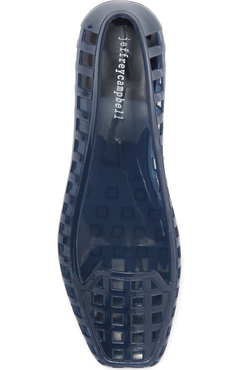 Jeffrey Campbell Sunnie Jelly Loafer Flat, Alternate, color, Blue
