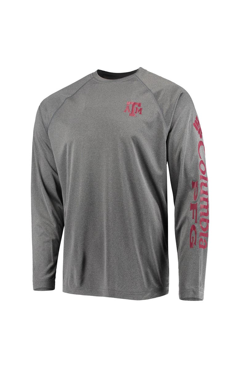 Columbia Men's Columbia Garnet South Carolina Gamecocks Terminal Tackle Omni-Shade Raglan Long Sleeve T-Shirt, Alternate, color, 