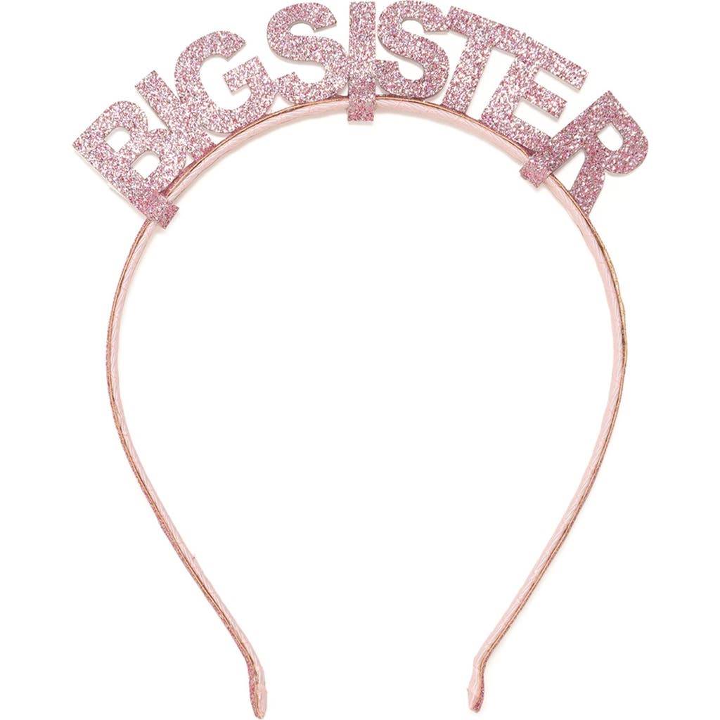 Sweet Wink Pink Big Sister Headband In Pink