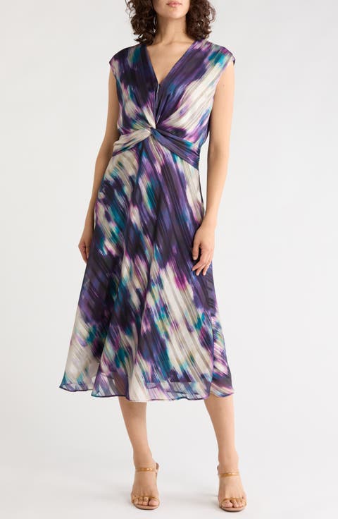 Knot Front Midi Dress