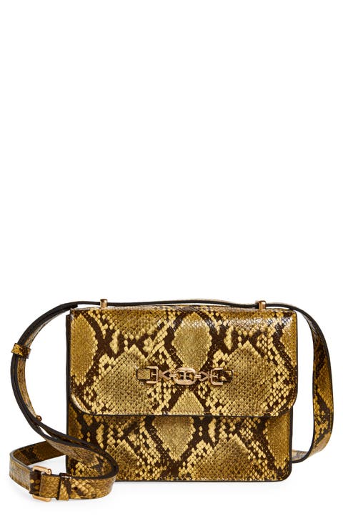 Loraine Faux Leather Convertible Box Shoulder Bag