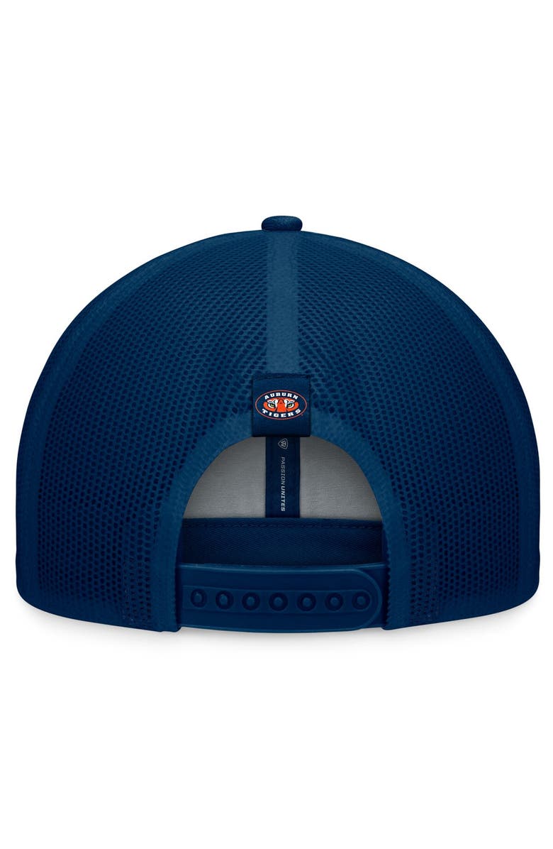 TOP OF THE WORLD Men's Top of the World Navy Auburn Tigers Carson Trucker Adjustable Hat, Alternate, color, Navy