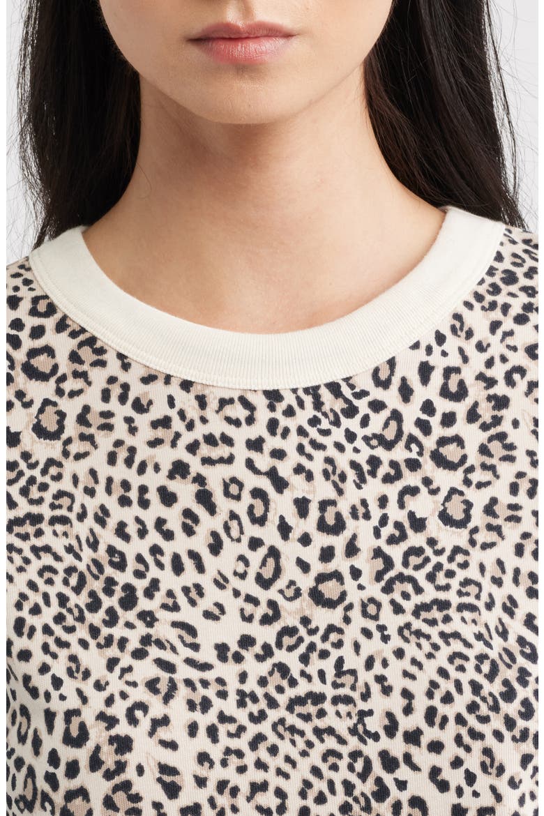 Girlfriend Cheetah Print T-Shirt, Alternate, color, ECRU CHEETAH