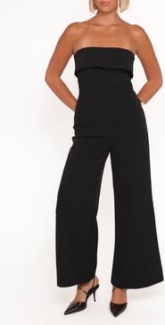 Petal & Pup Danni Strapless Wide Leg Jumpsuit