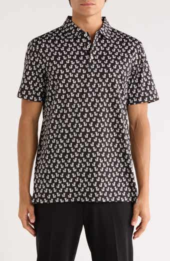 Bugatchi Victor Short Sleeve 8-Way Stretch OoohCotton® Knit Polo