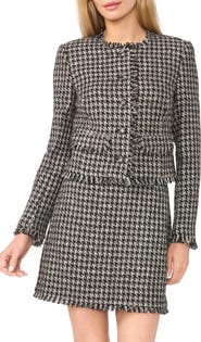 CeCe Flecked Tweed Lady Jacket