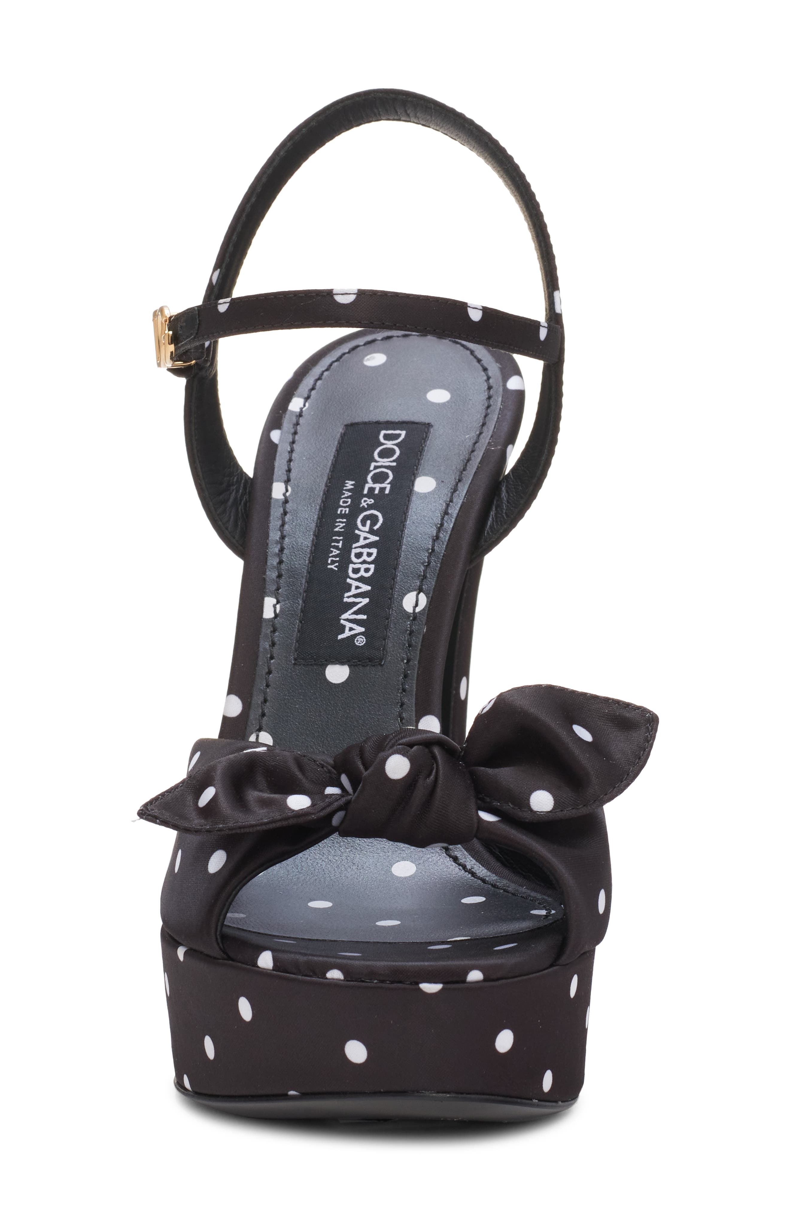 Dolce&Gabbana Mambo Platform Sandal, Alternate, color, Nero