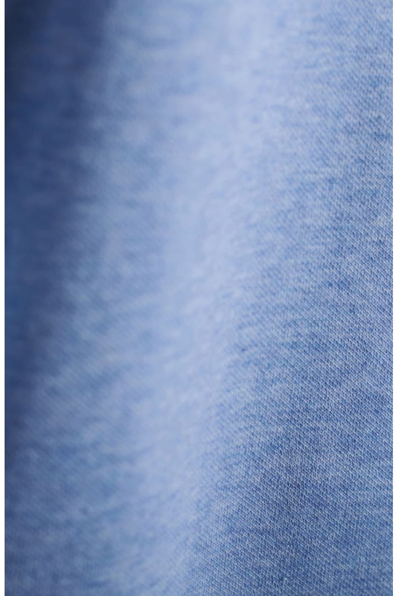 Chevron Quarter Zip Cotton Blend Pullover, Alternate, color, SKY