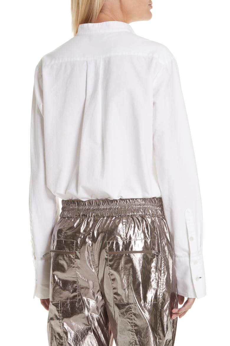 Jason Wu Oxford Shirting Blouse, Alternate, color, WHITE