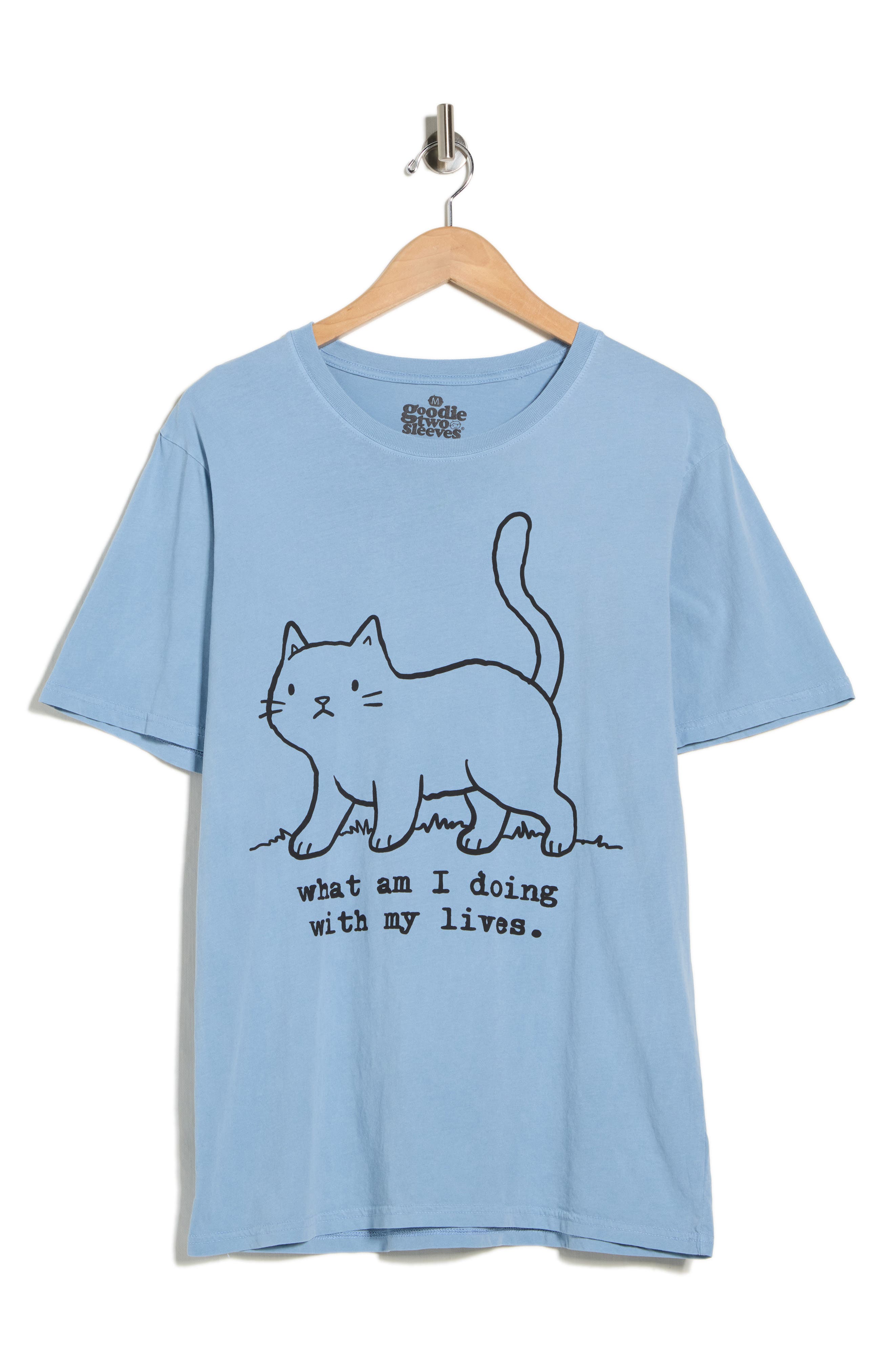 Goodie Two Sleeves What Am I Doing Cotton Graphic T-Shirt