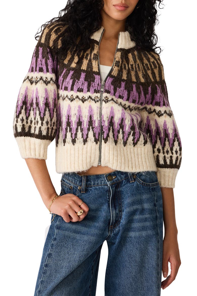 Adley Fair Isle Cardigan, Main, color, MULTI