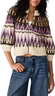 Steve Madden Adley Fair Isle Cardigan