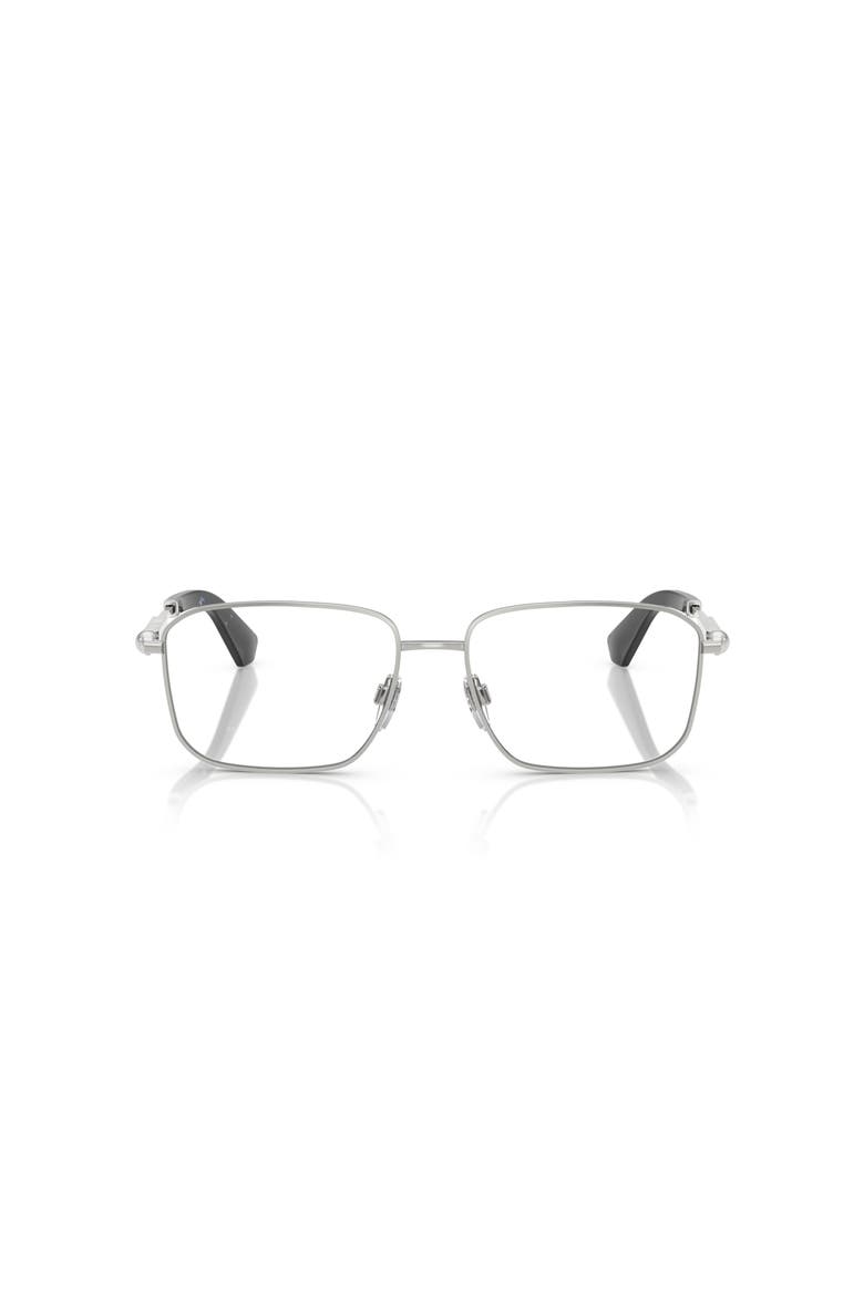 54mm Rectangle optical glasses, Alternate, color, Silver