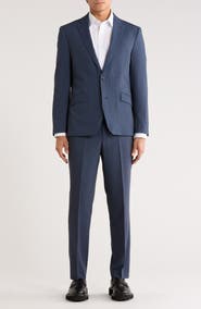 SAVILE ROW CO Hoxton Blue Tattersall Knit Suit