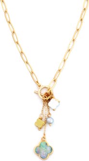 Panacea Mixed Charm Toggle Necklace