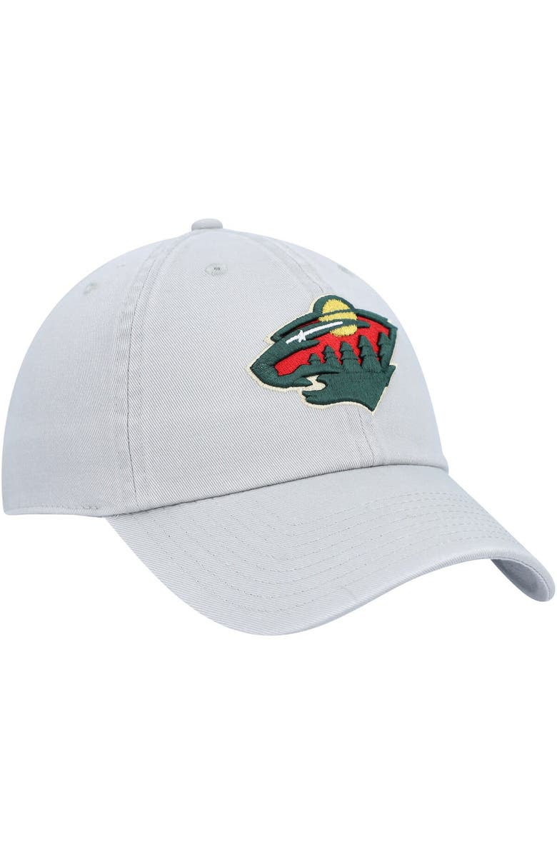'47 Men's '47 Gray Minnesota Wild Clean Up Adjustable Hat, Alternate, color, Gray