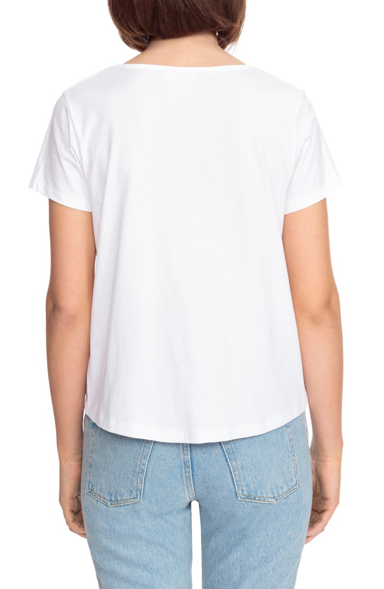 Sézane Domingo Knot Tee, Alternate, color,