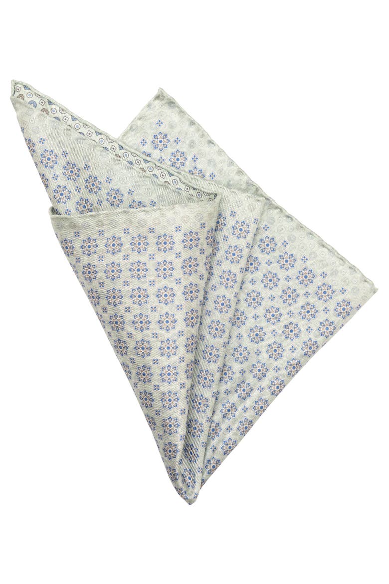 Caserta - Hand Rolled Silk Neckerchief, Alternate, color, Mint