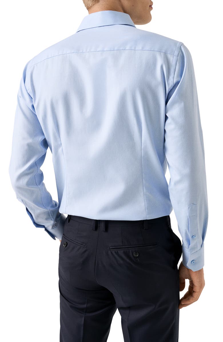 Eton Slim Fit Cotton Twill Dress Shirt, Alternate, color, Light Blue