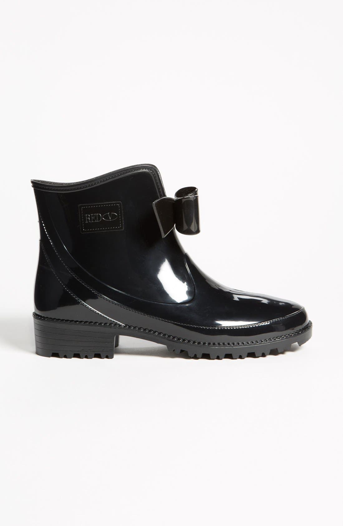 RED Valentino 'Bow' Rain Boot, Alternate, color, 