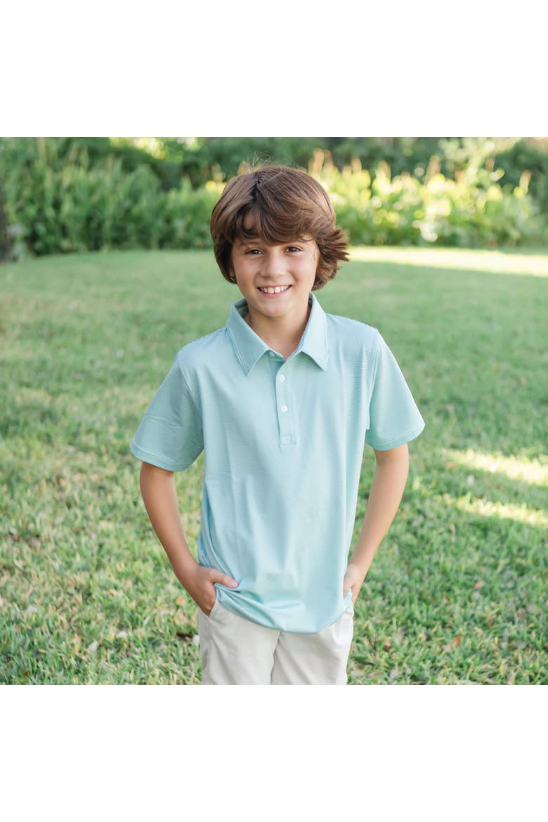 Will Boys' Golf Polo Shirt by LH Sport, Alternate, color, Green Stripes