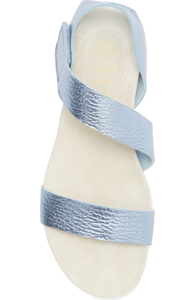 Pedro Garcia Jedda Two Strap Sandal, Alternate, color, Azure Cervo Lame