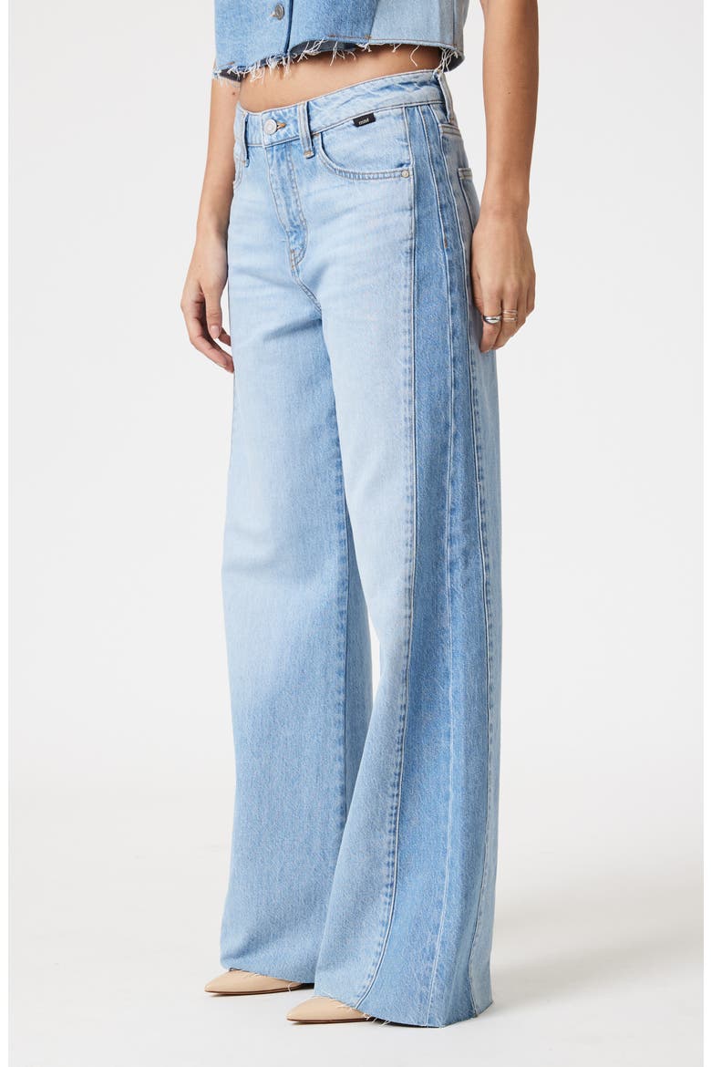 Malibu Wide Leg Jeans, Alternate, color, BLOCKING DENIM