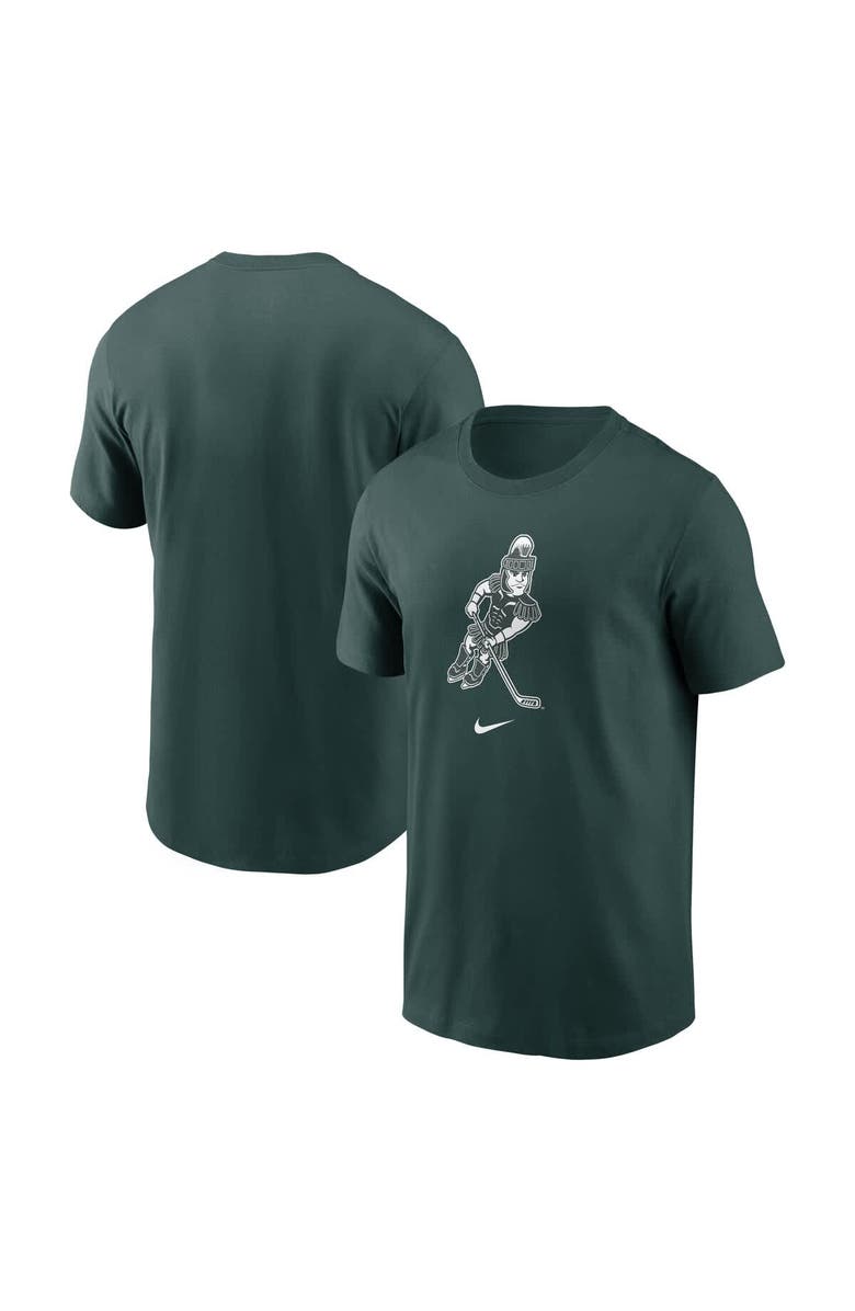 Nike Men's Nike Green Michigan State Spartans Hockey Sparty Sport T-Shirt, Main, color, Green