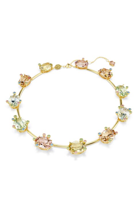 Gema Crystal Station Collar Necklace