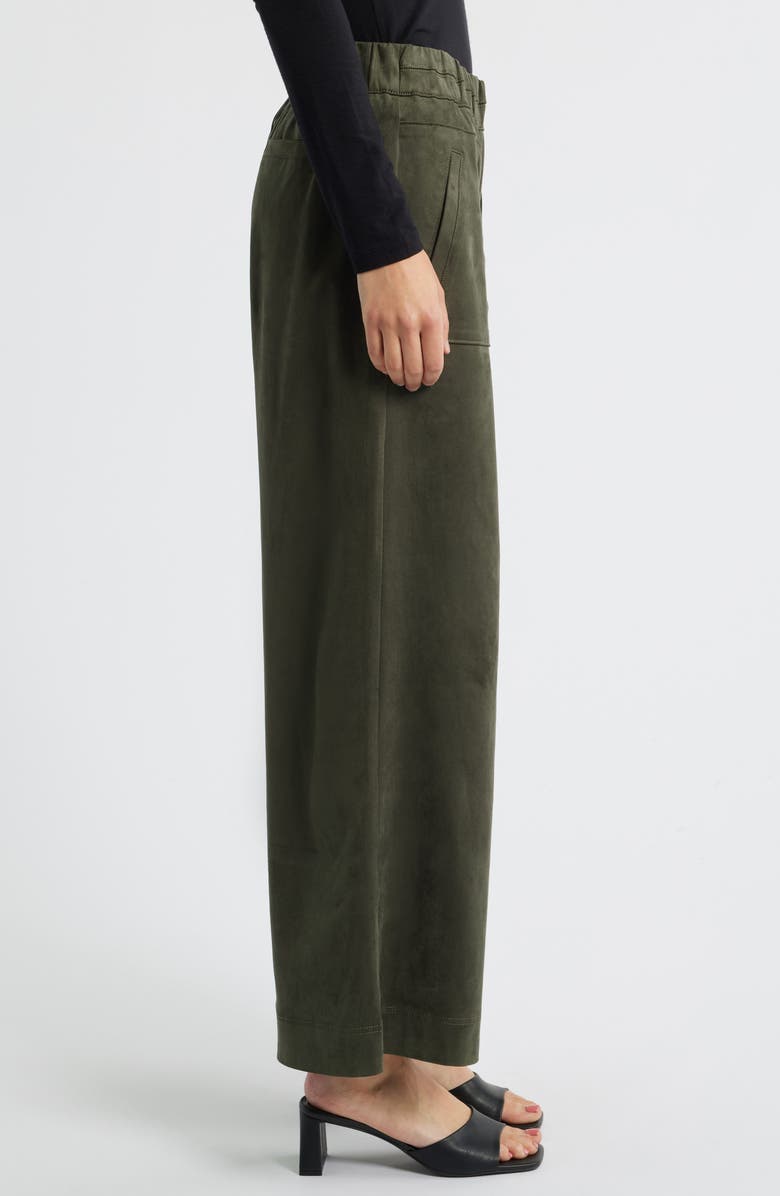 Wit & Wisdom Skyrise Patch Pocket Wide Leg Pants, Alternate, color, Laurel Wreath