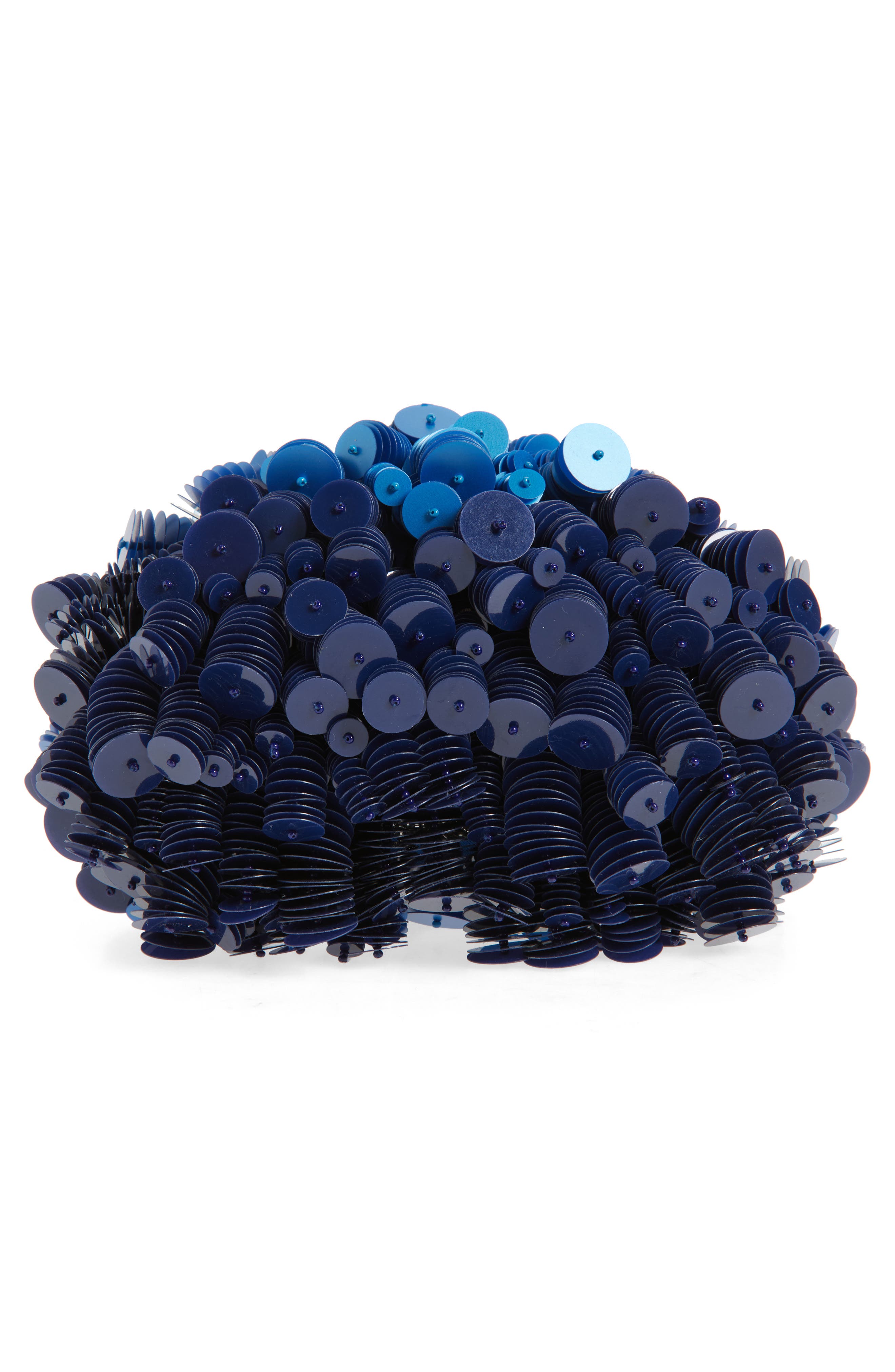 Anya Hindmarch Sea Urchin Paillette Embellished Clutch, Alternate, color, 