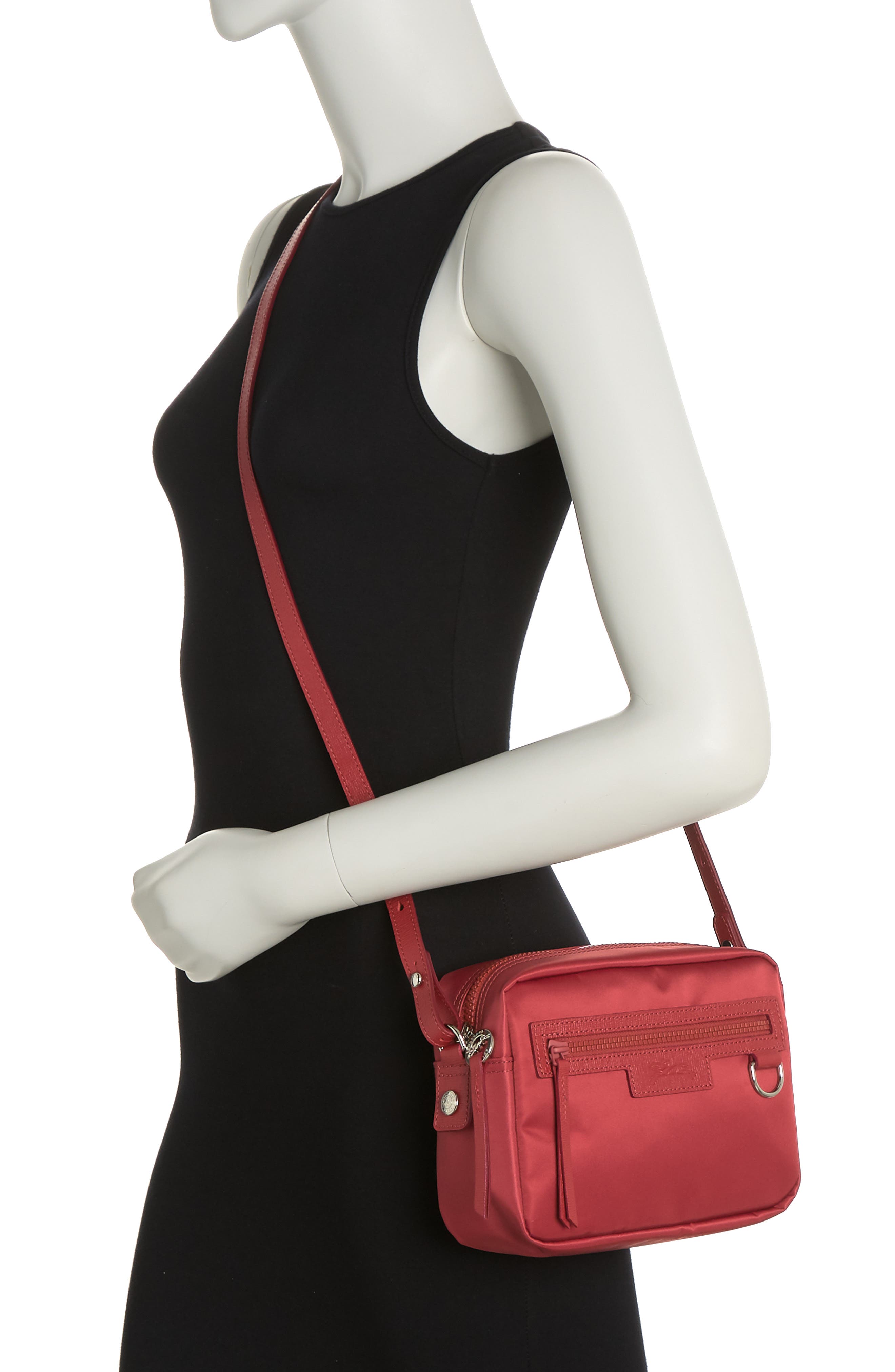 Longchamp Le Pliage Neo Camera Bag, Alternate, color, Red