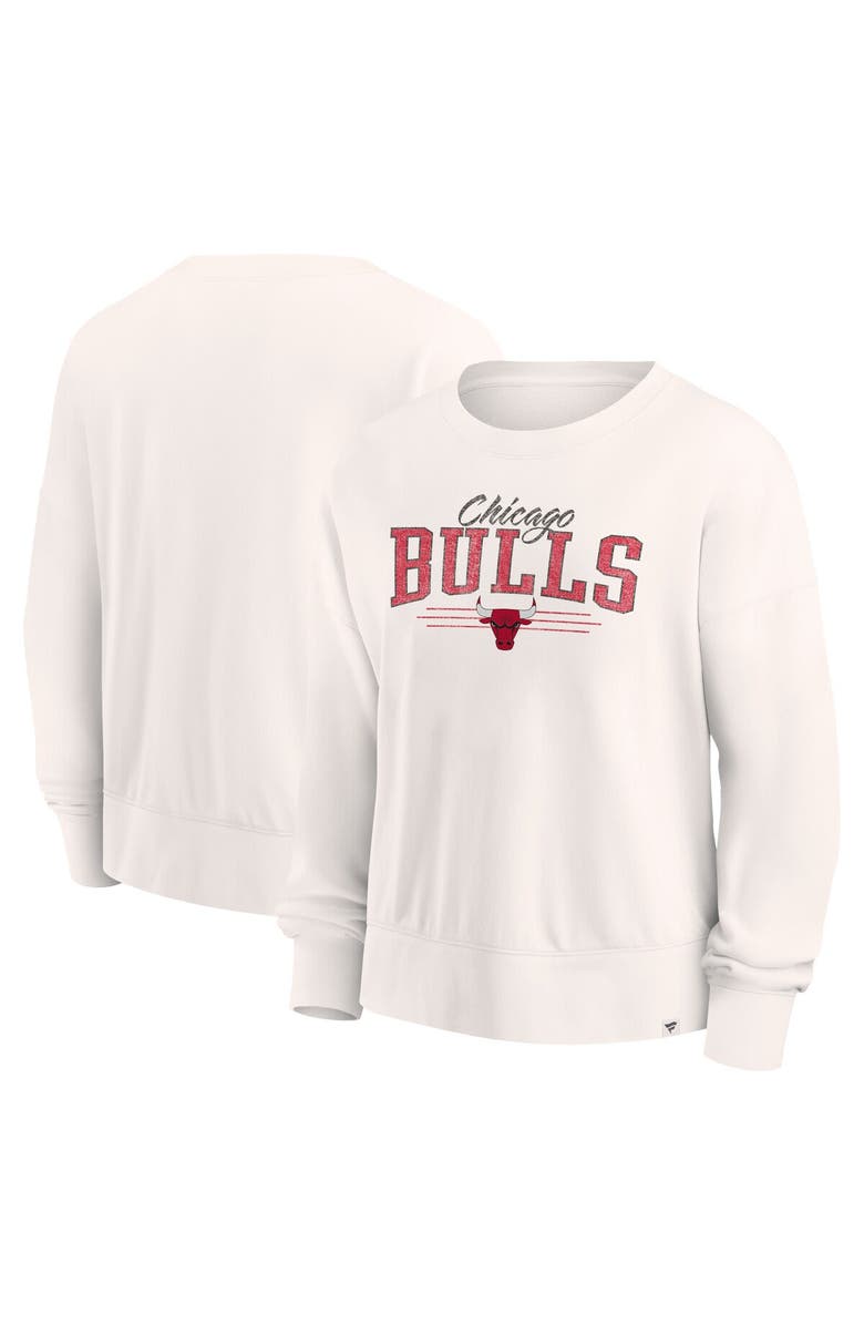 FANATICS Women's Fanatics Branded Cream Chicago Bulls Close the Game Pullover Sweatshirt, Alternate, color, Cream