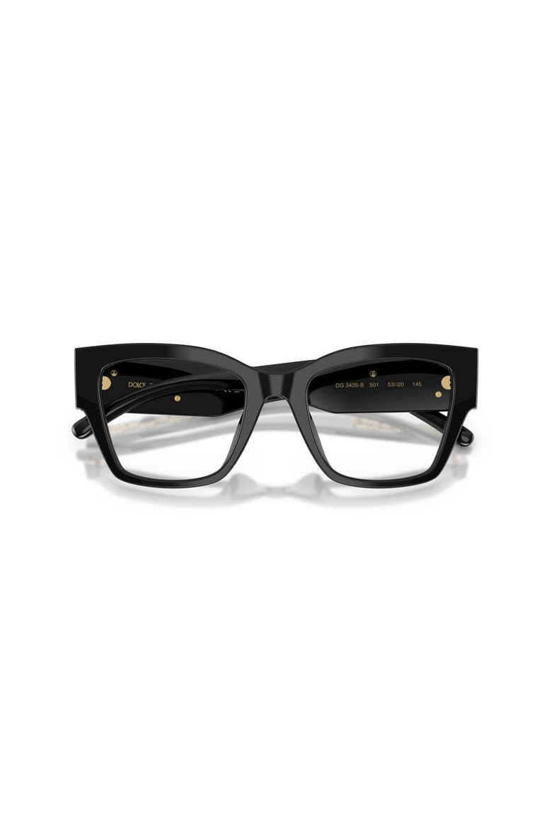 53mm Butterfly optical glasses, Alternate, color, Black