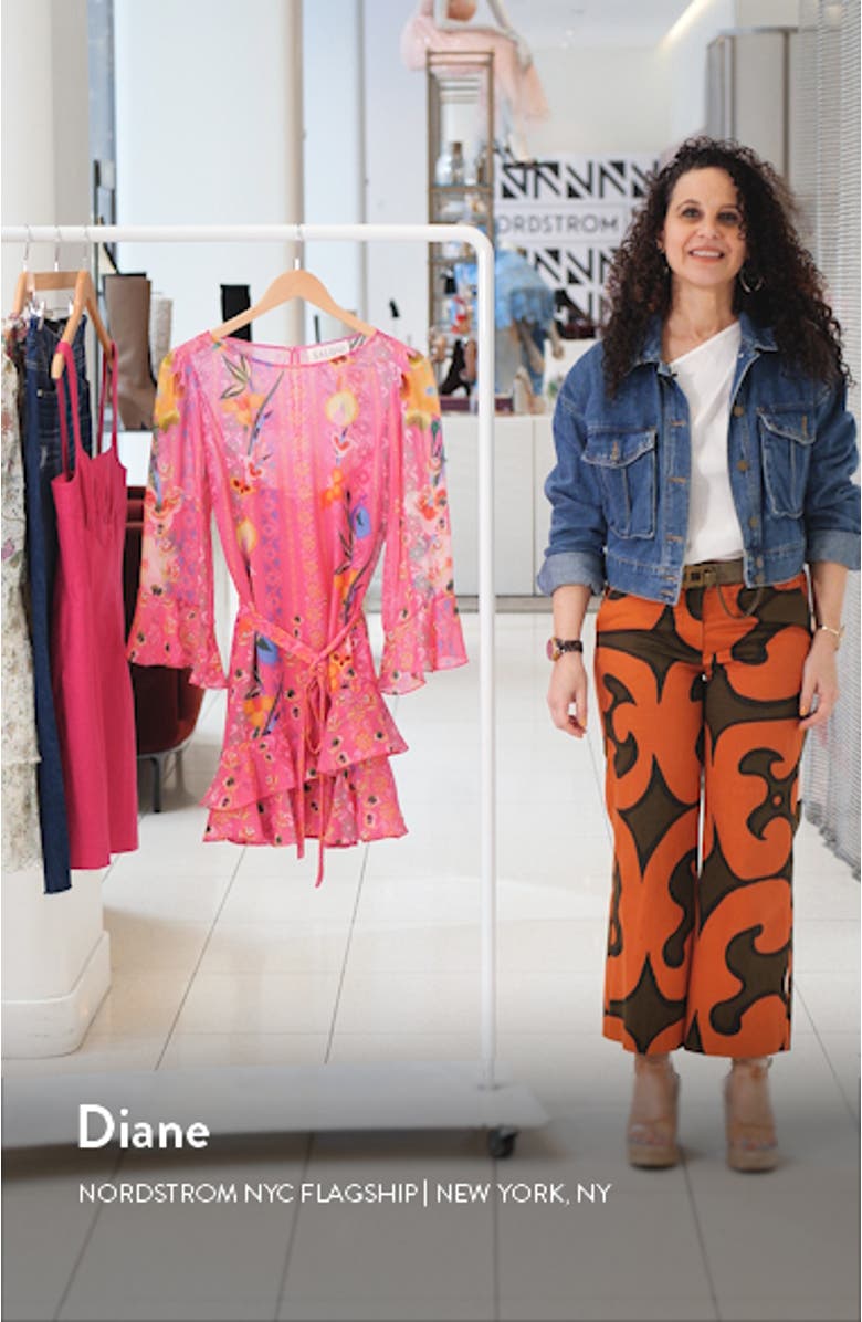 Marissa Metallic Floral Fil Coupé Minidress, sales video thumbnail