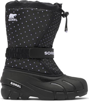 sorel flurry weather resistant snow boot