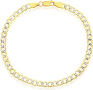 SIMONA 14K Gold Plated Curb Chain Anklet